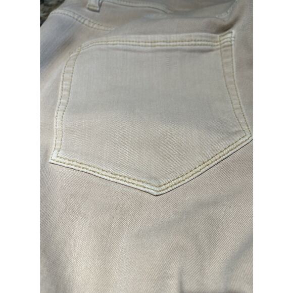 J Jill Women's Denim High Rise Cropped Roll Cuff Jean Tan Size 8T Slight Stretch - Picture 6 of 7